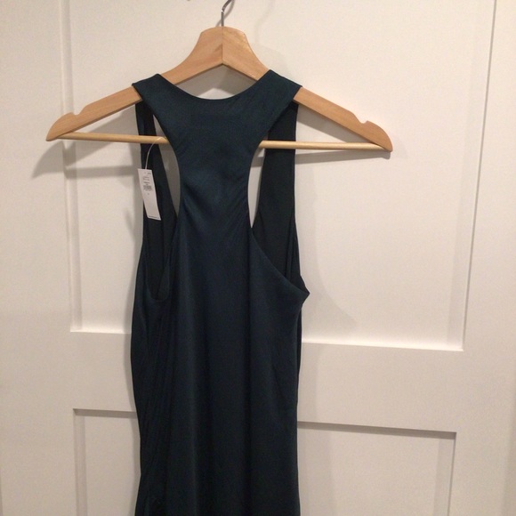 Banana Republic sleeveless dark green evening dress. size 0 - Picture 6 of 9